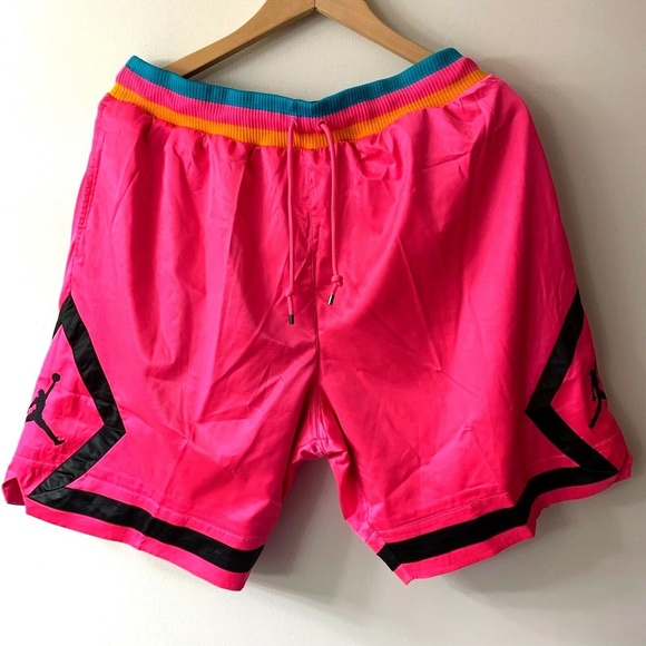 pink jordan shorts